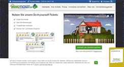 Desktop Screenshot of immoticket24.de